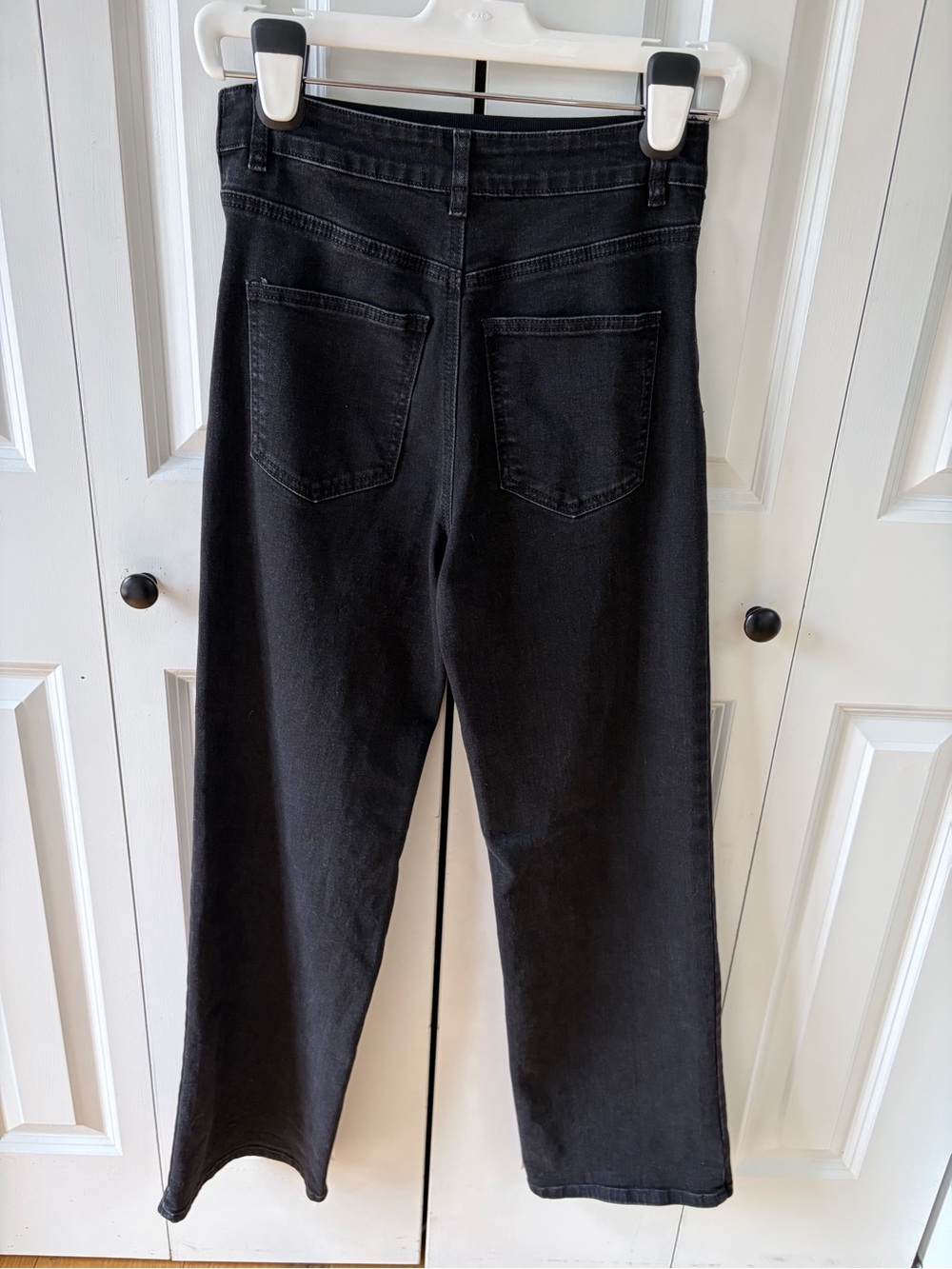 Bae the Label All Hours Maternity Wide Leg Jean - Black XS/4 - Picture 3 of 5
